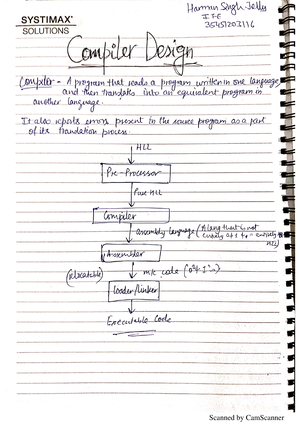 Compiler Design Notes - COMPILER DESIGN [R17A0512] LECTURE NOTES B III ...