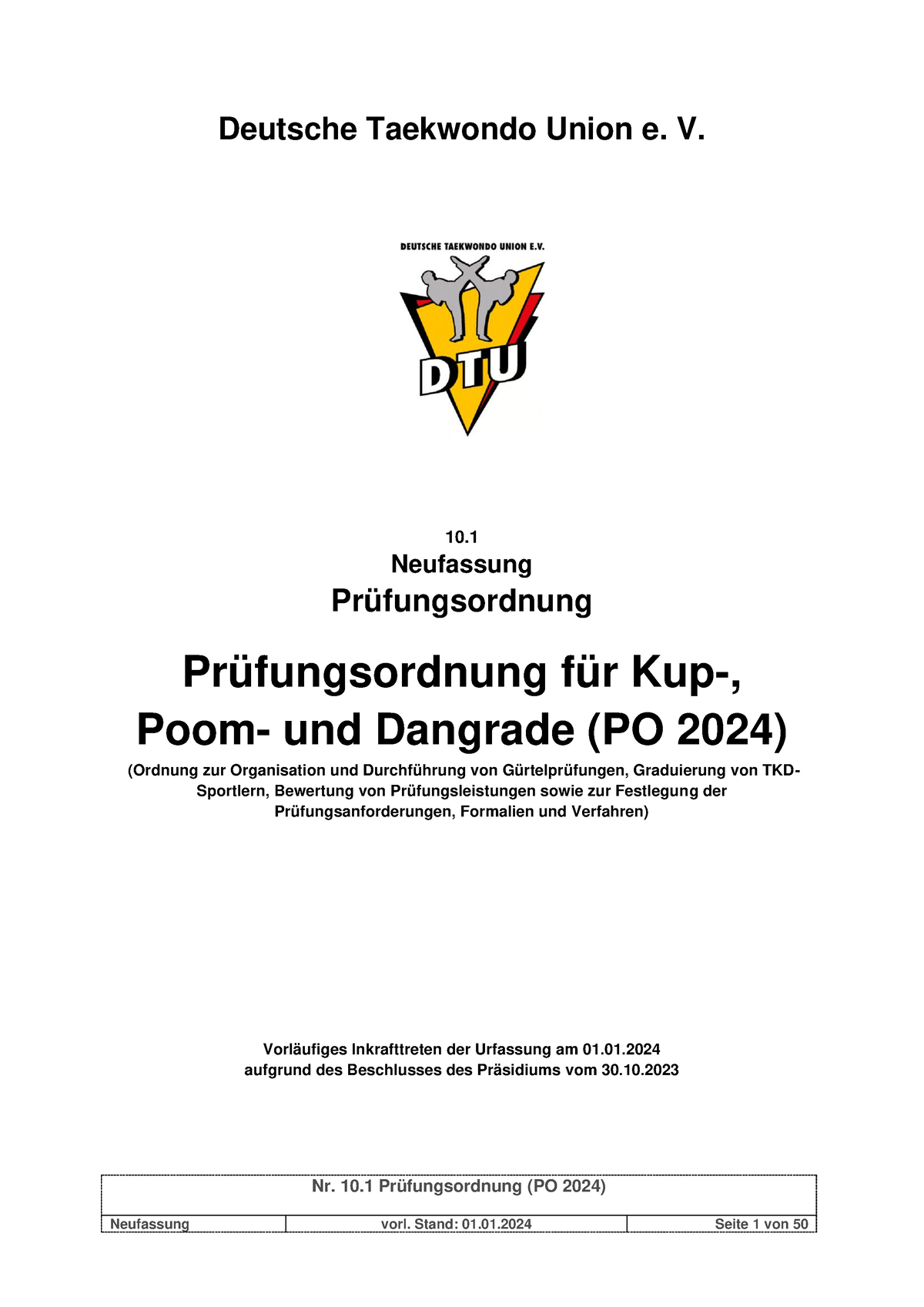 6.11 PO2024 Stand 01 - Nr. 10 Prüfungsordnung (PO 2024 ) Deutsche ...