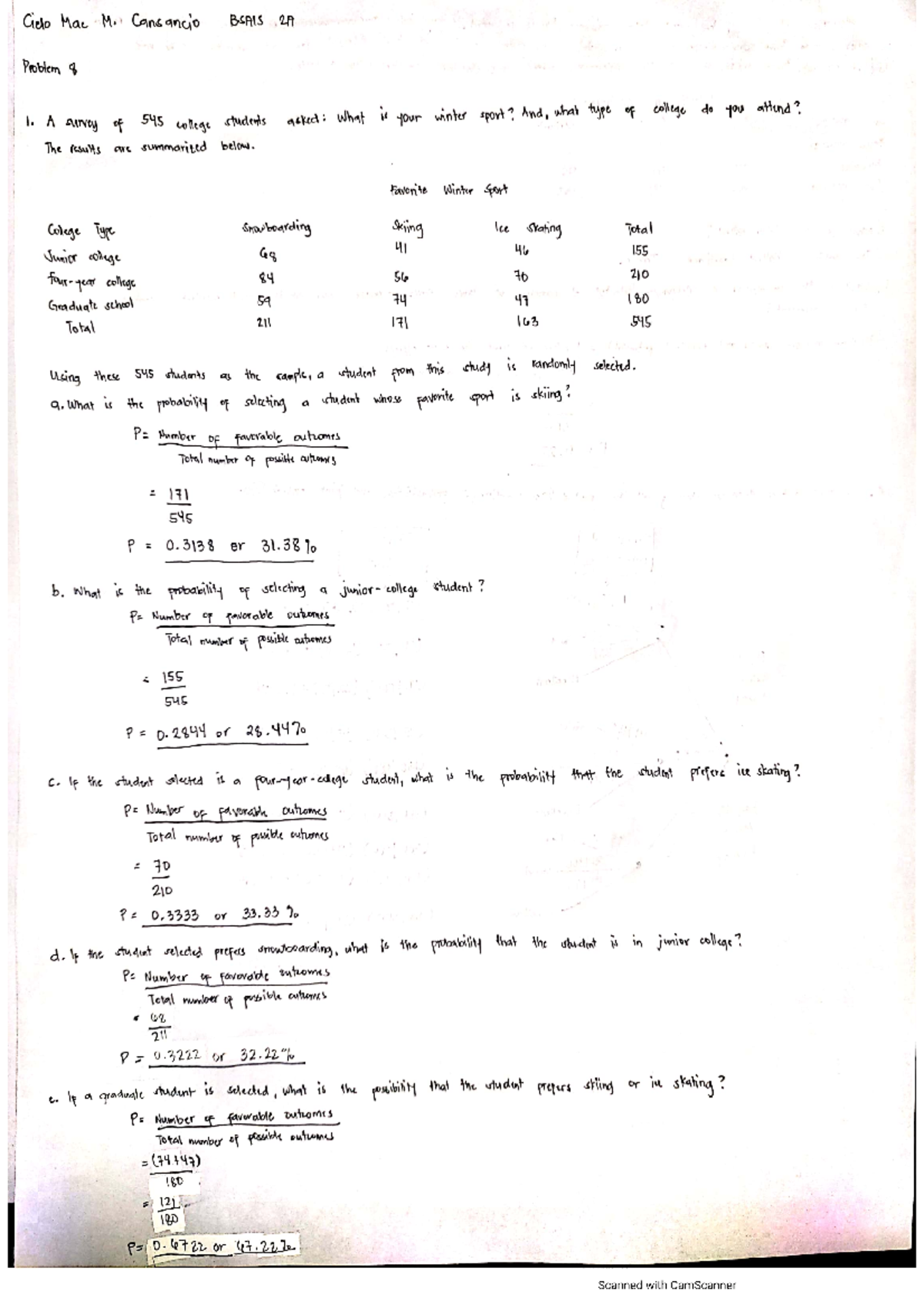 STATISTICS- Problem 8 STATISTICS- Problem 8 STATISTICS- Problem 8 ...