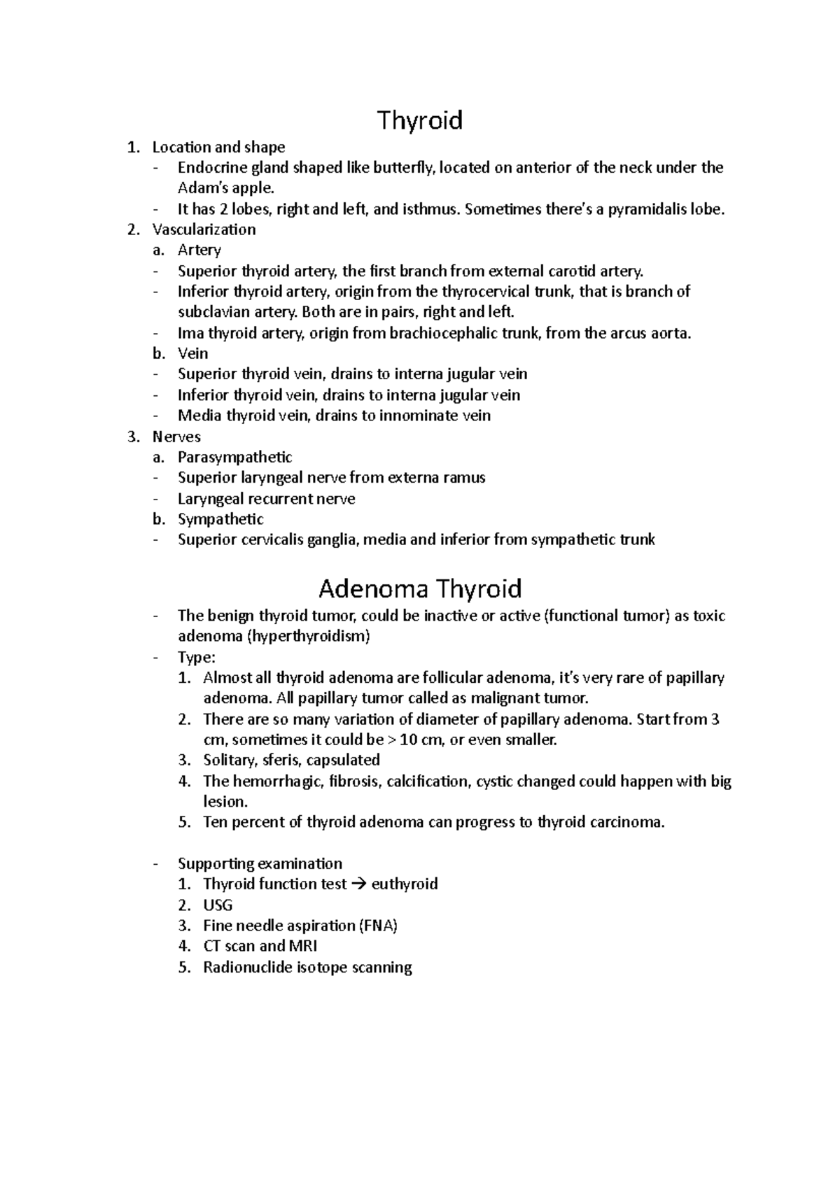 Thyroid Cancer - Notes - Thyroid Location and shape Endocrine gland ...