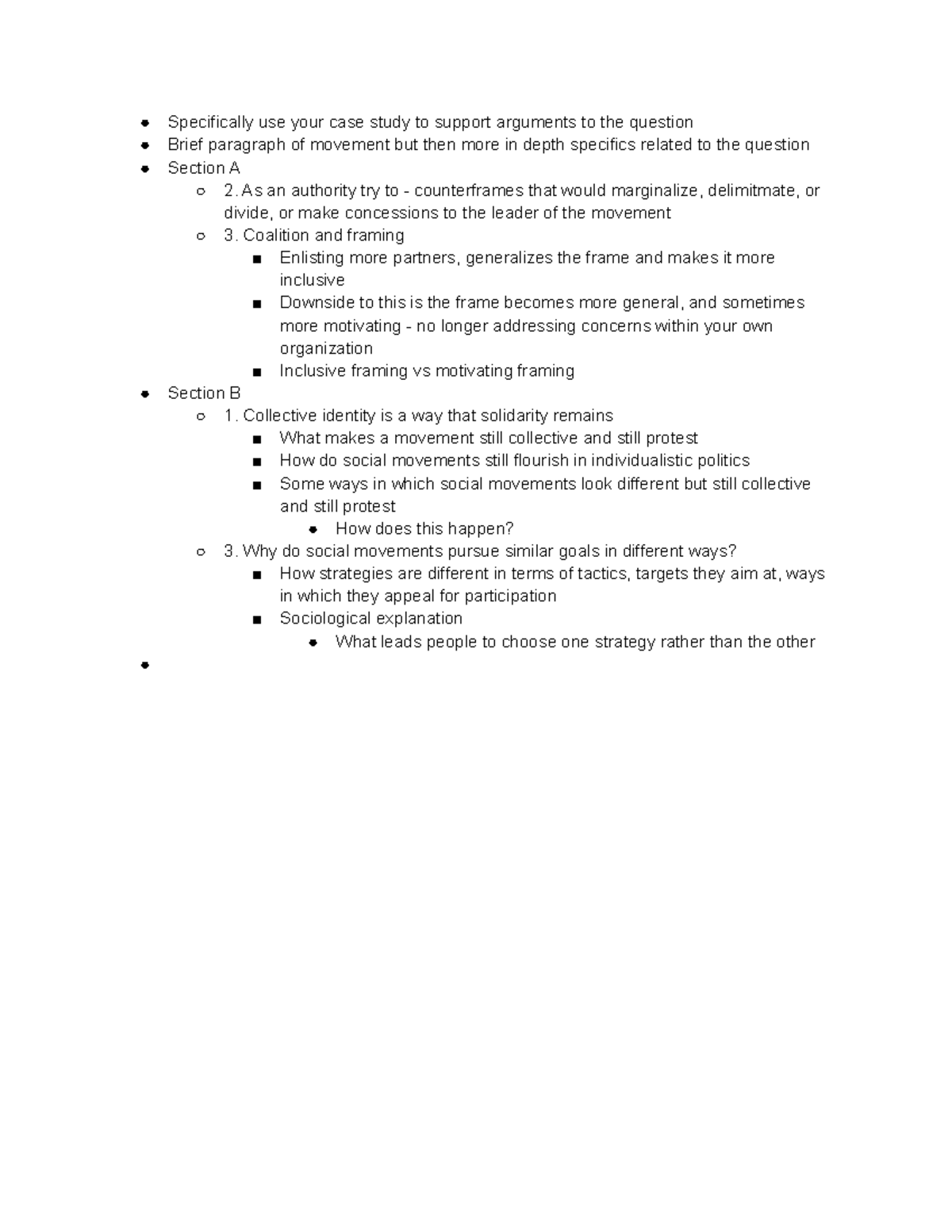 Week 10 SOCI 180 Lecture Notes - Specifically use your case study to ...