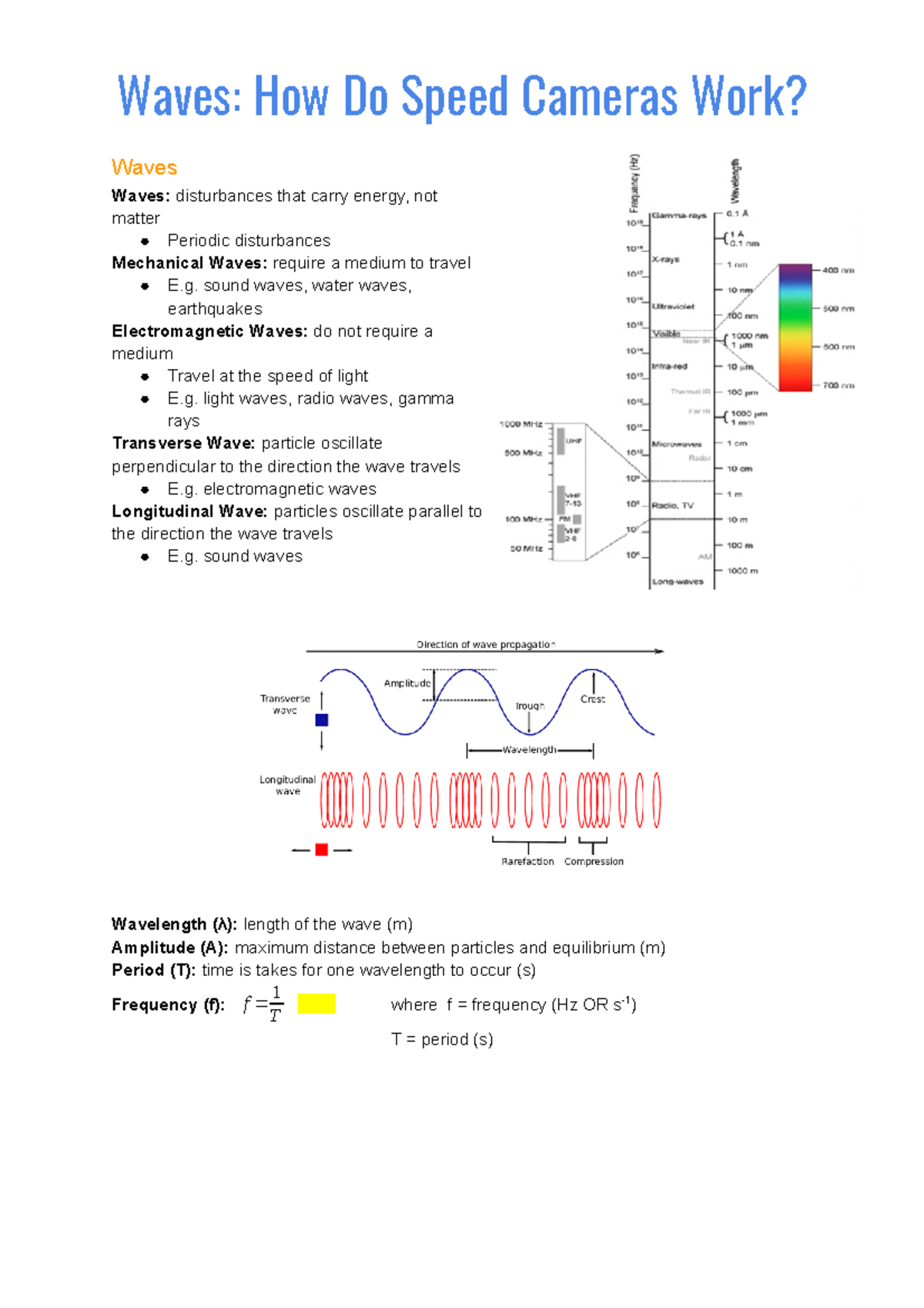 Waves How Do Speed Cameras Work Waves How Do Speed Cameras Work