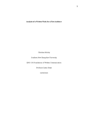 ENG 130 Module Two Written Response Template - ENG 130 Module Two ...