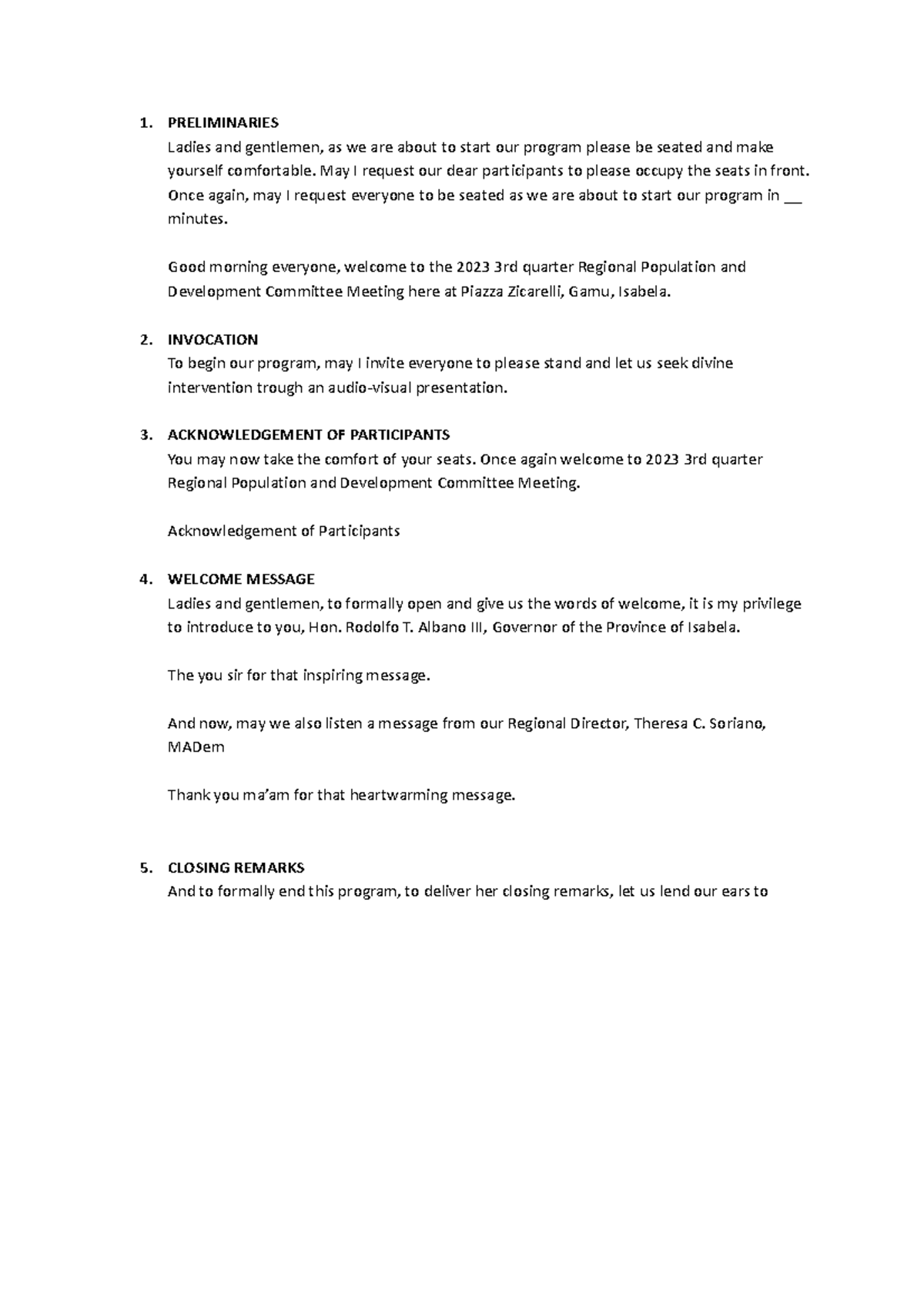 Program-Script-RPEB - Program Script - 1. PRELIMINARIES Ladies and ...