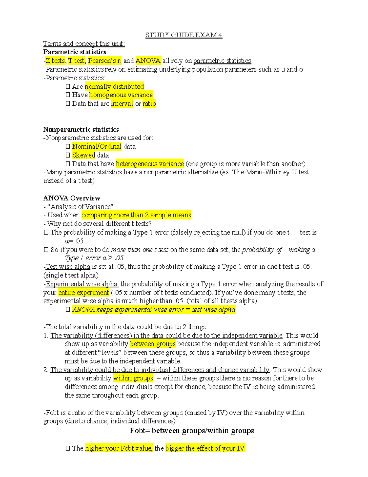 S18 final exam study guide 2018 - STUDY GUIDE EXAM 4 Terms and concept ...