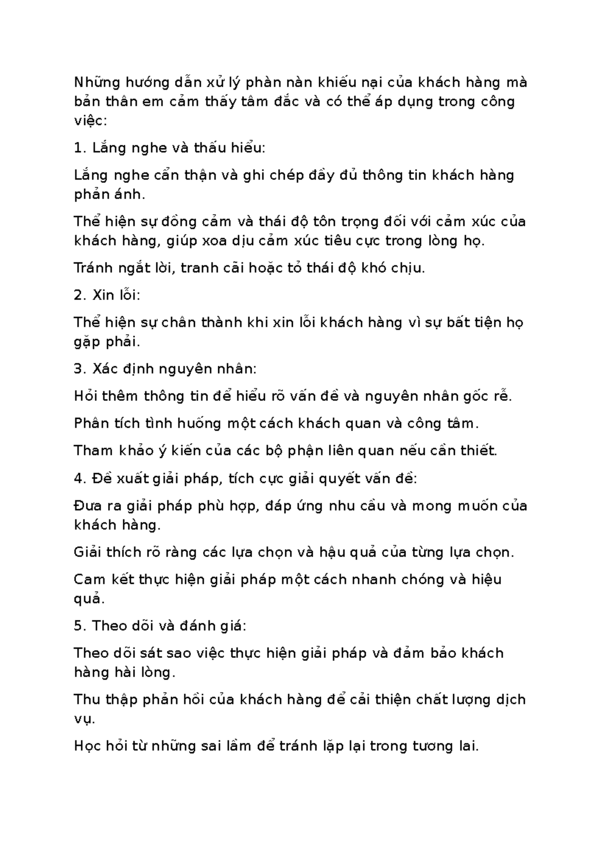 Xử lí phàn nàn - cách xử lí phàn nàn - Những hướng dẫn xử lý phàn nàn ...