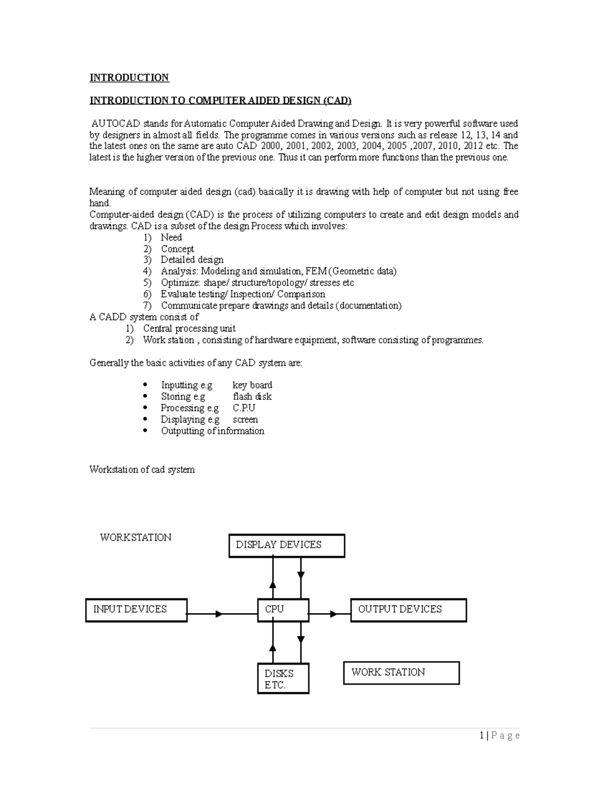 CAD1 System real real - Lecture notes 2-5 - Engineering - Studocu