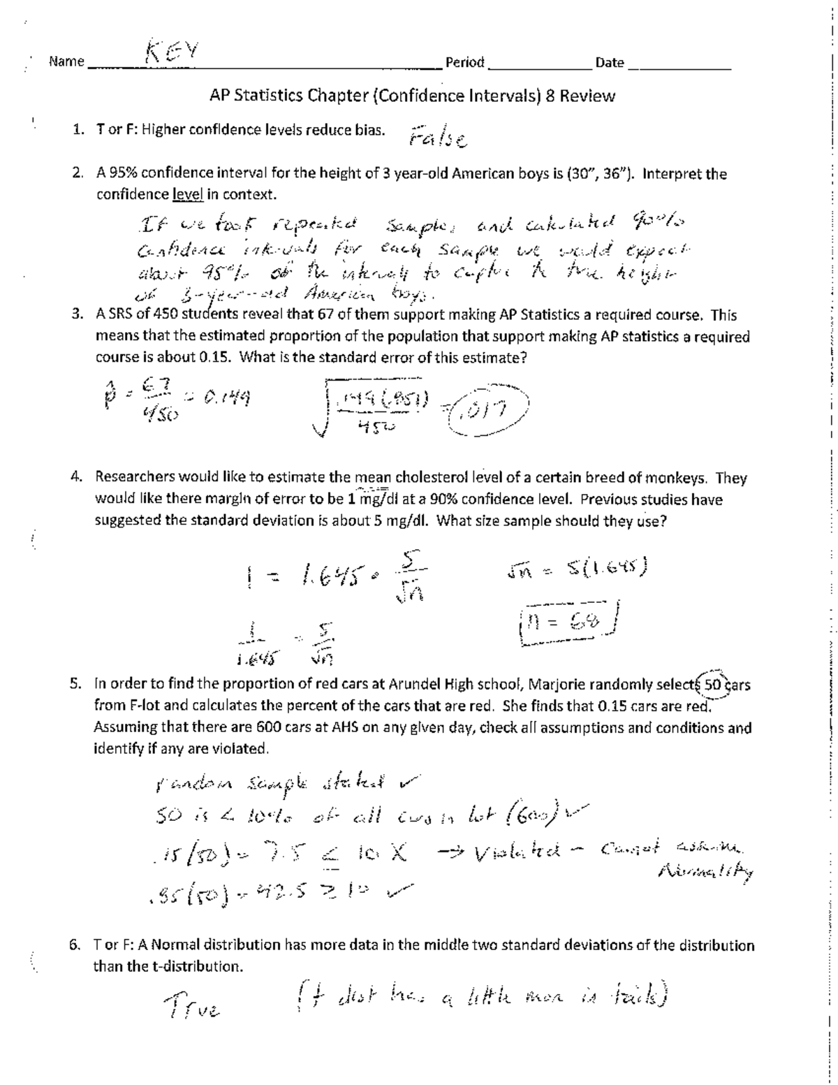 Chapter 8 Review Key - BPA 111 - Studocu