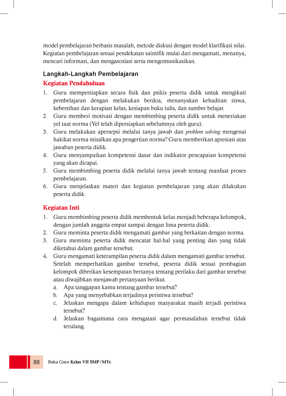 PPKN PDF-97 - Tugas - 88 Buku Guru Kelas VII SMP/MTs Model Pembelajaran ...