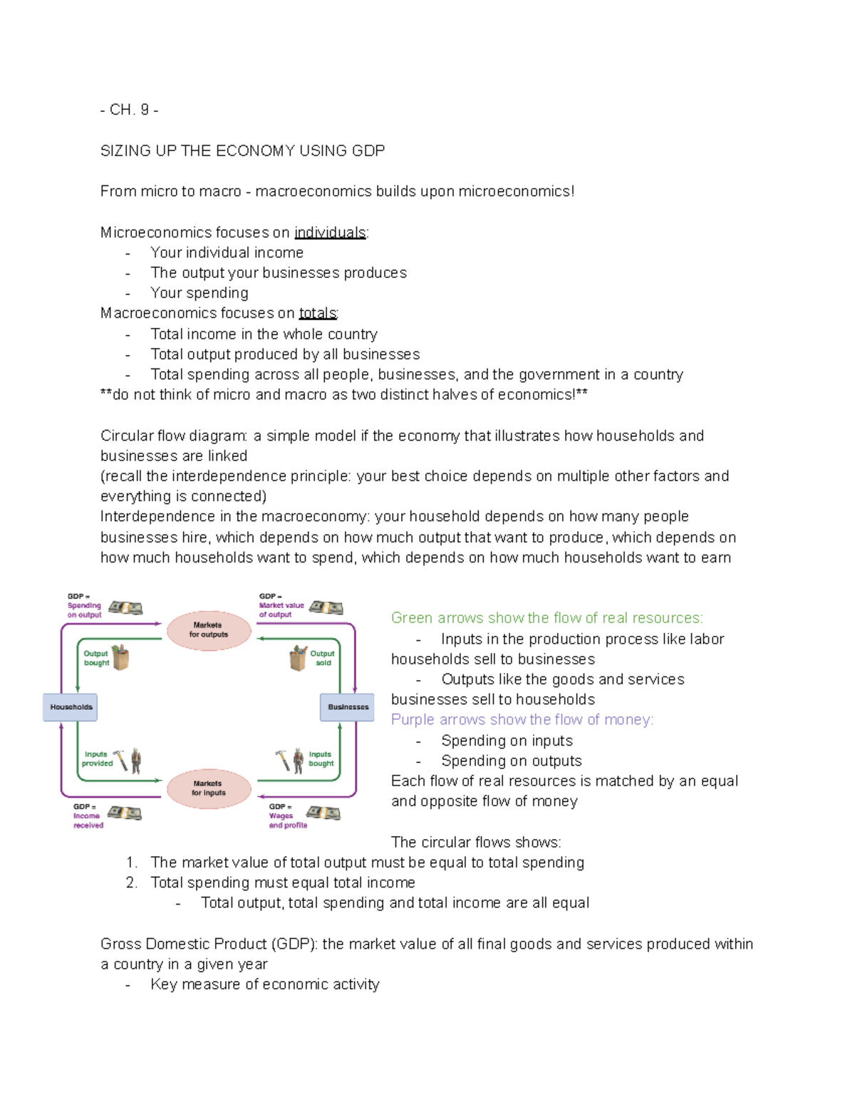 Econ 102 - Ch. 9 - Lecture Notes On Ch. 9 Of Econ 102 - CH. 9 - SIZING ...