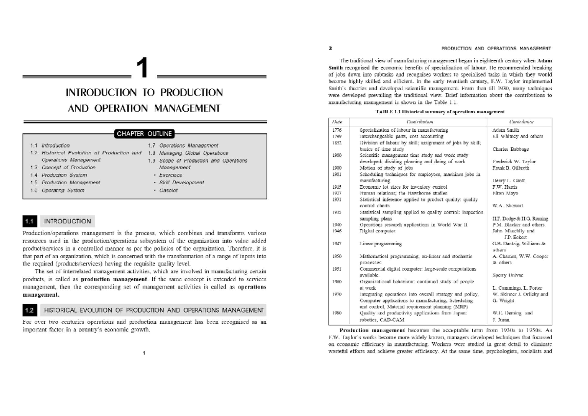 OM tqm module 1 - 2 PRODUCTION AND OPERATIONS MANAGEMENT 1 The ...