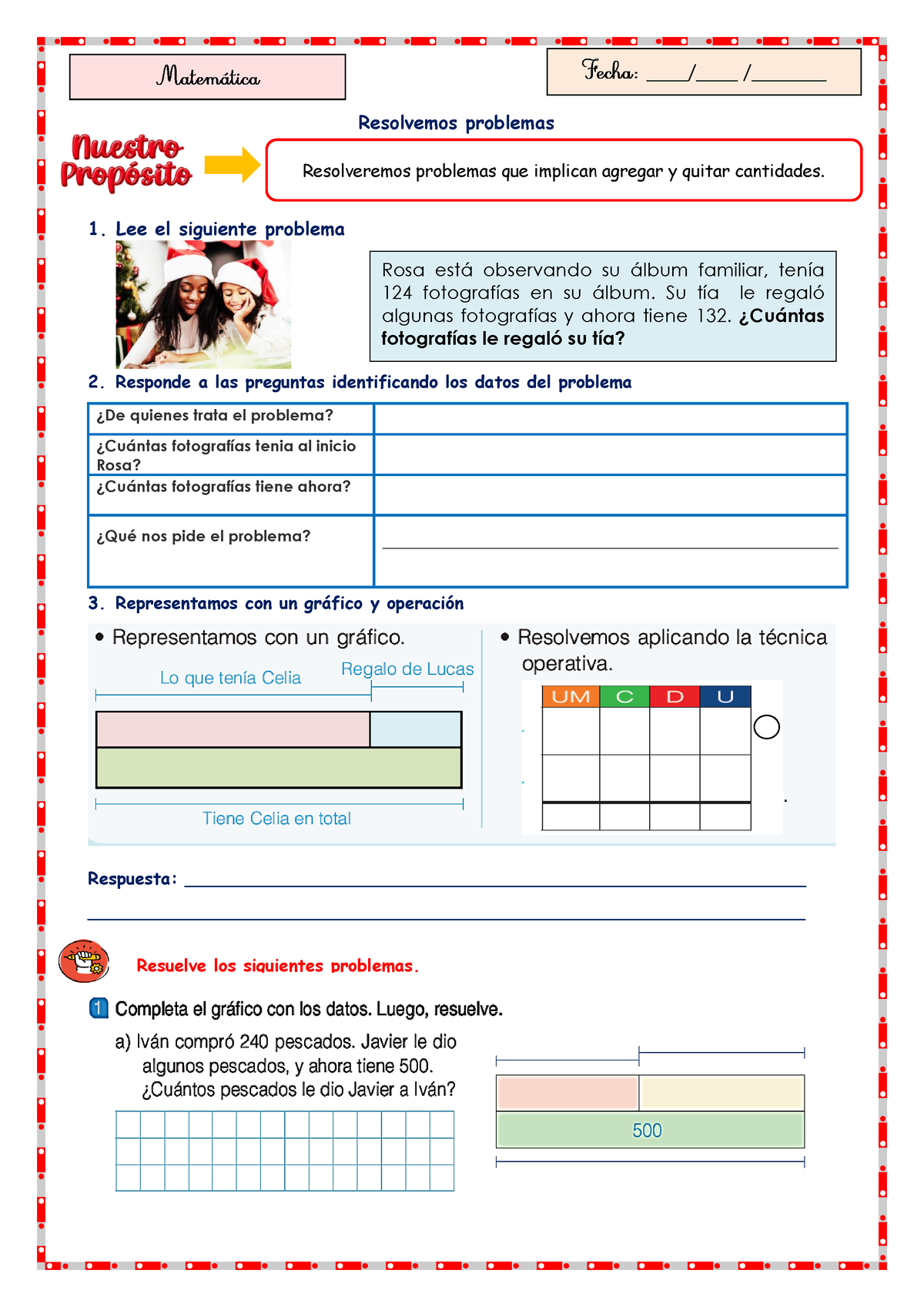 MAT Y TUT 16 DE Diceimbre - Resolvemos Problemas 1. Lee El Siguiente ...