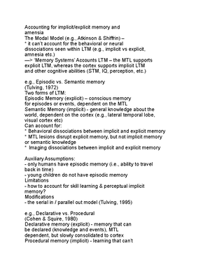 Multi-Store Model - Atkinson and shiffrin→multi-store model assumes 3 ...