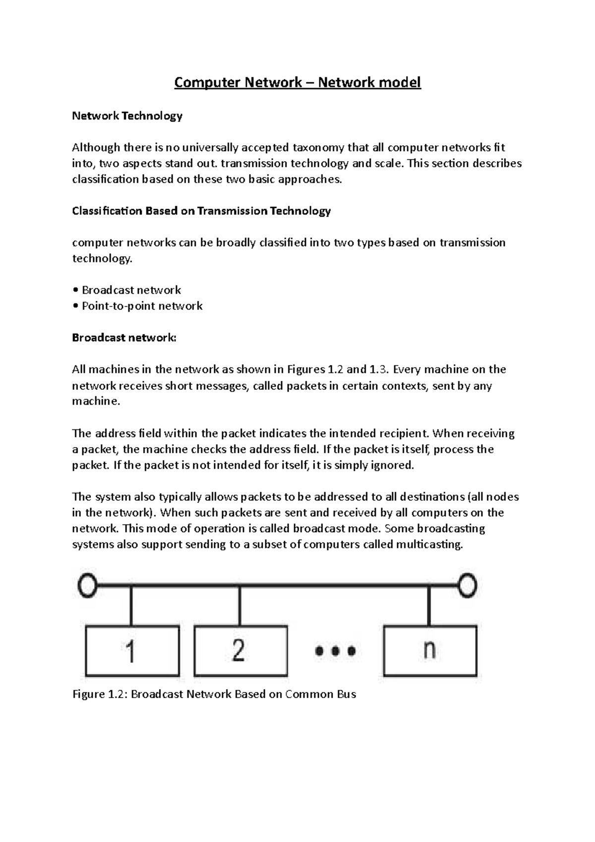 computer-network-network-model-transmission-technology-and-scale