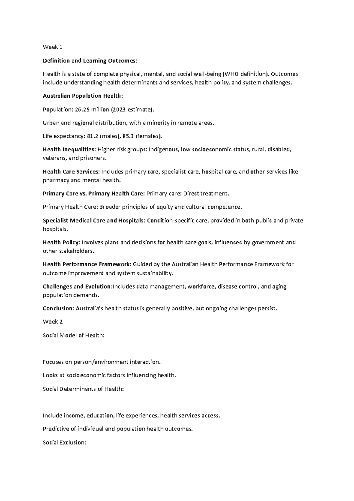 Week 1 - this is just to get online acces - Week 1 Definition and ...
