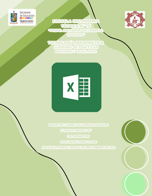 pdf docu libro insp - NDIE I. Excel Básico 1. Introducción a Excel 2 ...