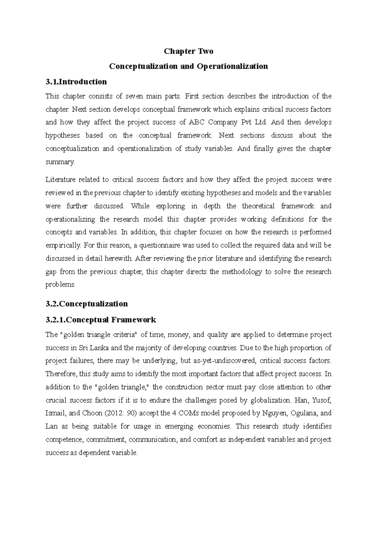 Chapter 03 - asdfghjkl - Chapter Two Conceptualization and ...