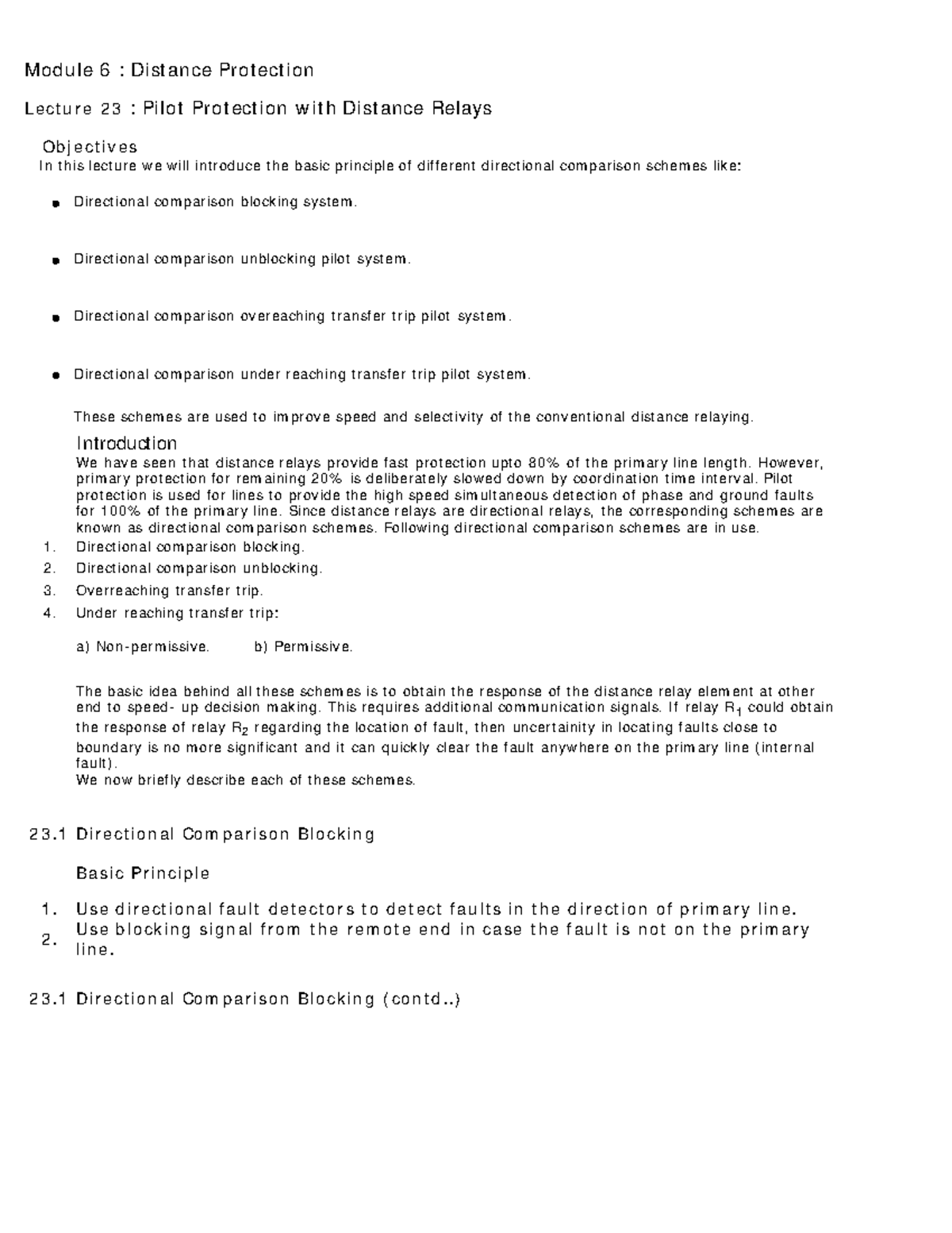 lecture-23-distance-protection-pilot-protection-with-distance-relays