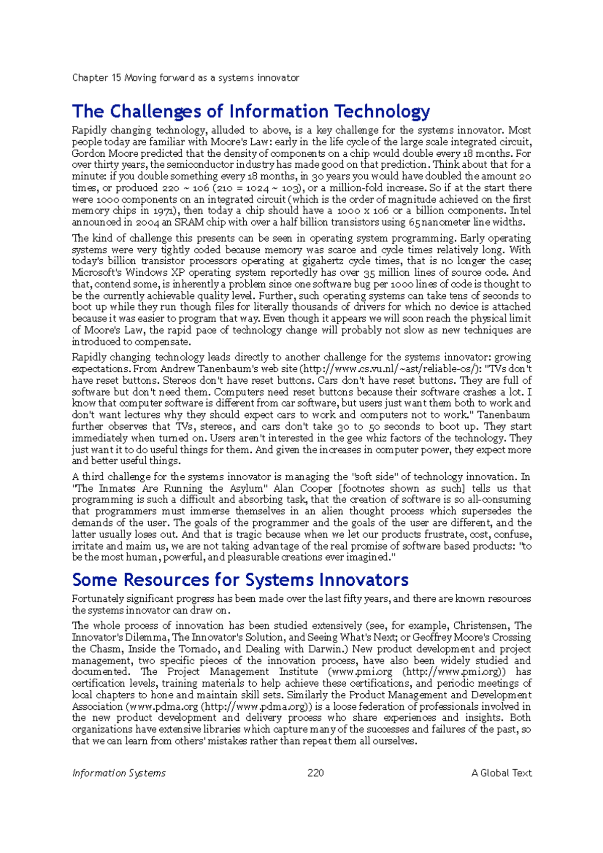 Information Systems-90 - Chapter 15 Moving forward as a systems ...
