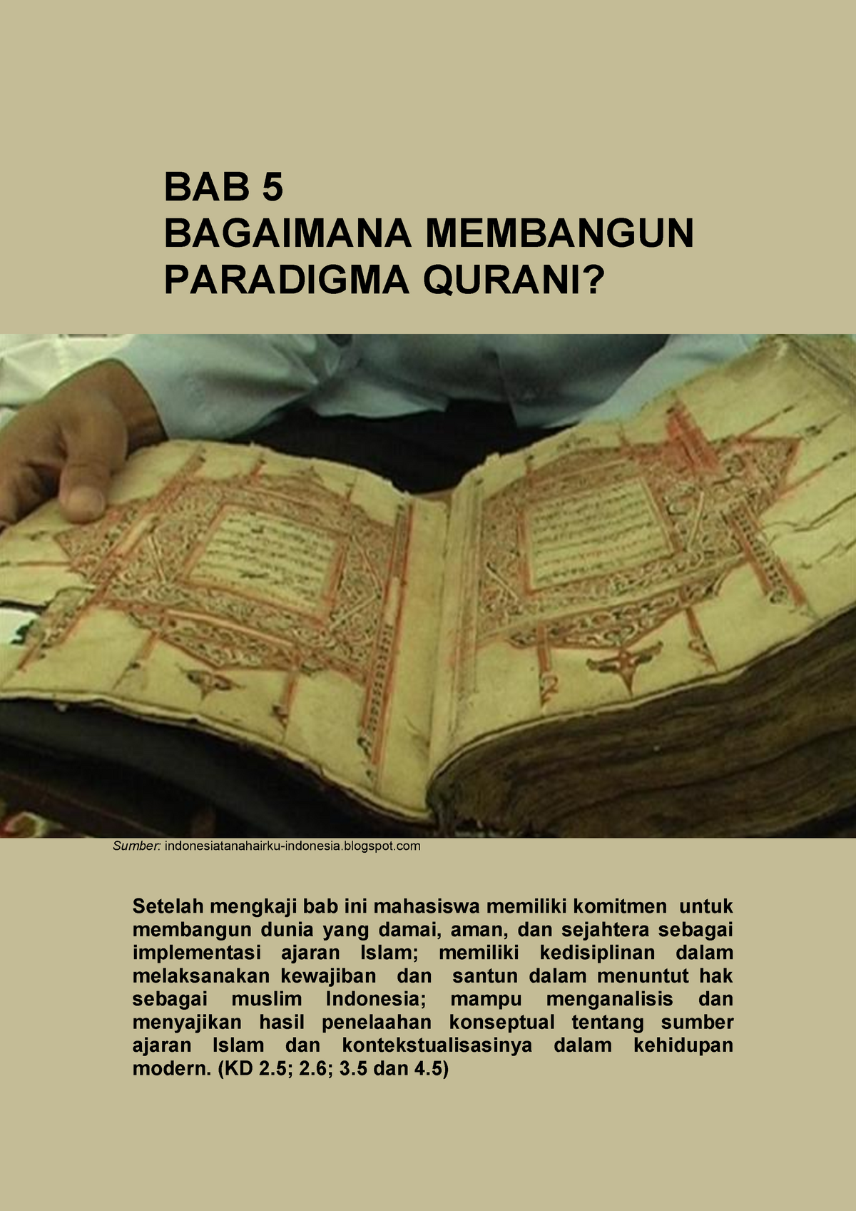 5. Bagaimana Membangun Paradigma Qurani - DRAFT BAB 5 BAGAIMANA ...