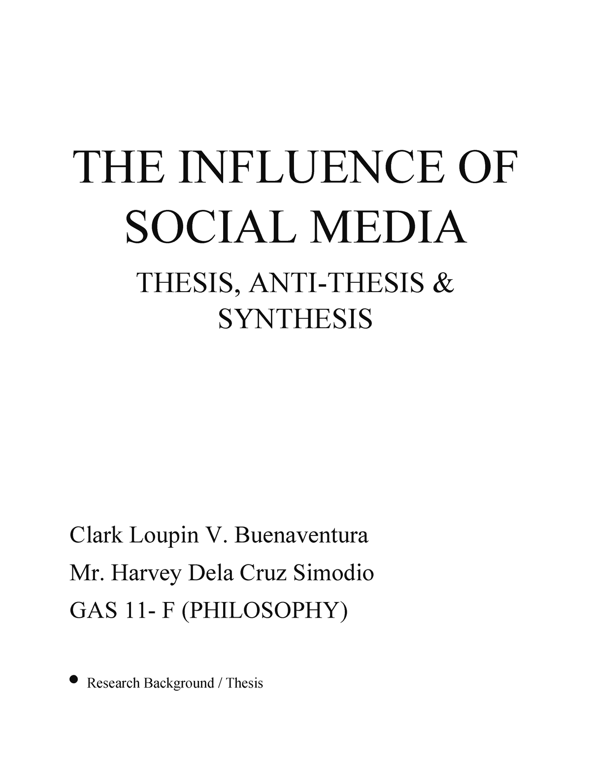 social media influencer dissertation