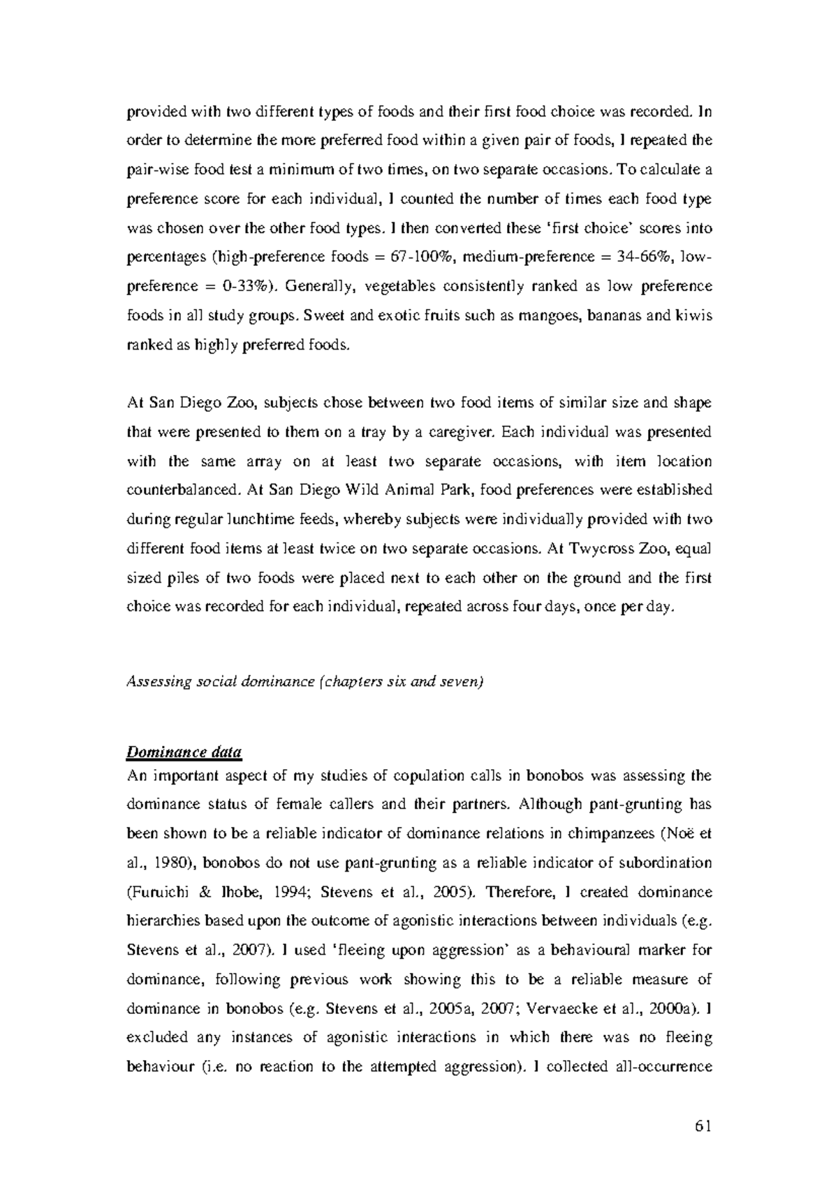 Vocal Communication IN Bonobos (PAN 16 - provided with two different ...