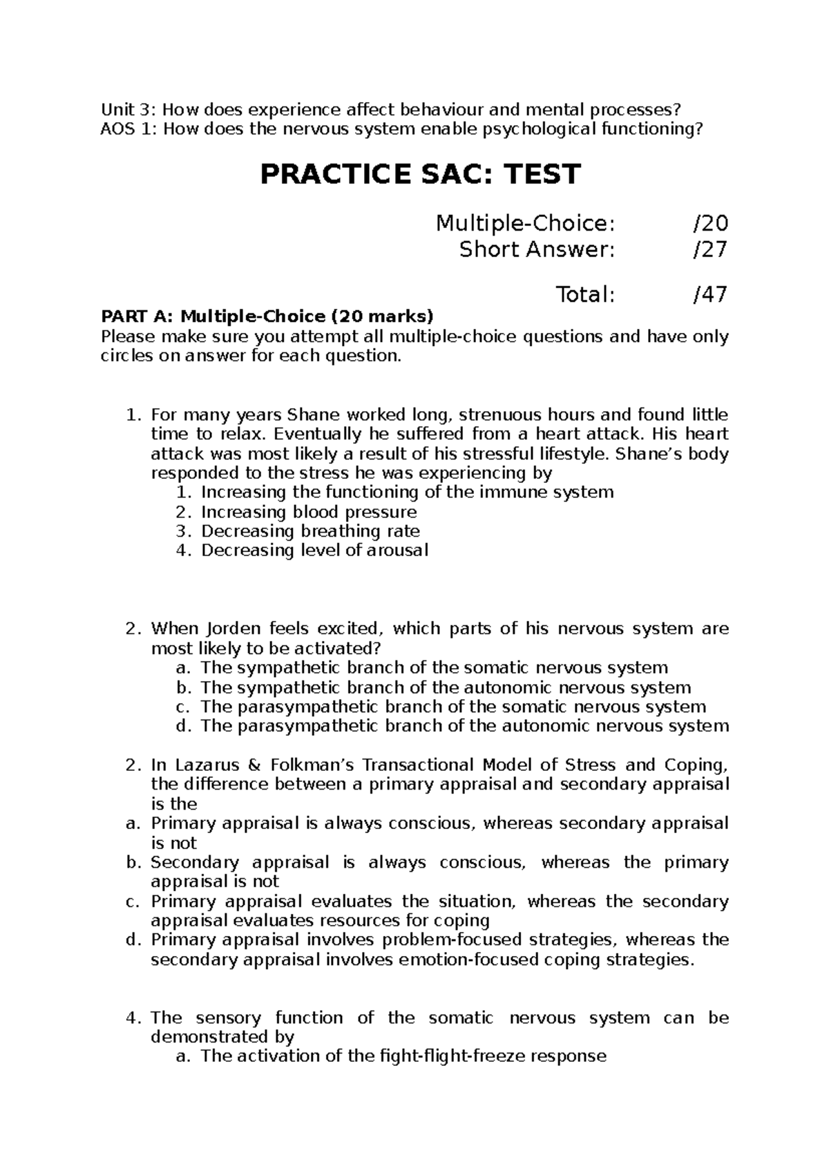 unit-3-ao1-prac-test-yes-unit-3-how-does-experience-affect