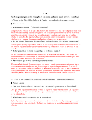 2020-SPAN 307-class assignment 2 - CDE 2 Puede responder por escrito (file  upload) o con una - Studocu