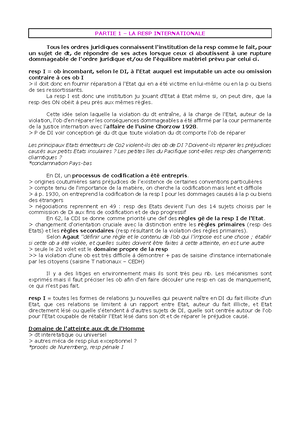 Droit international - Cours 2022-2023 Université de Bordeaux - Droit