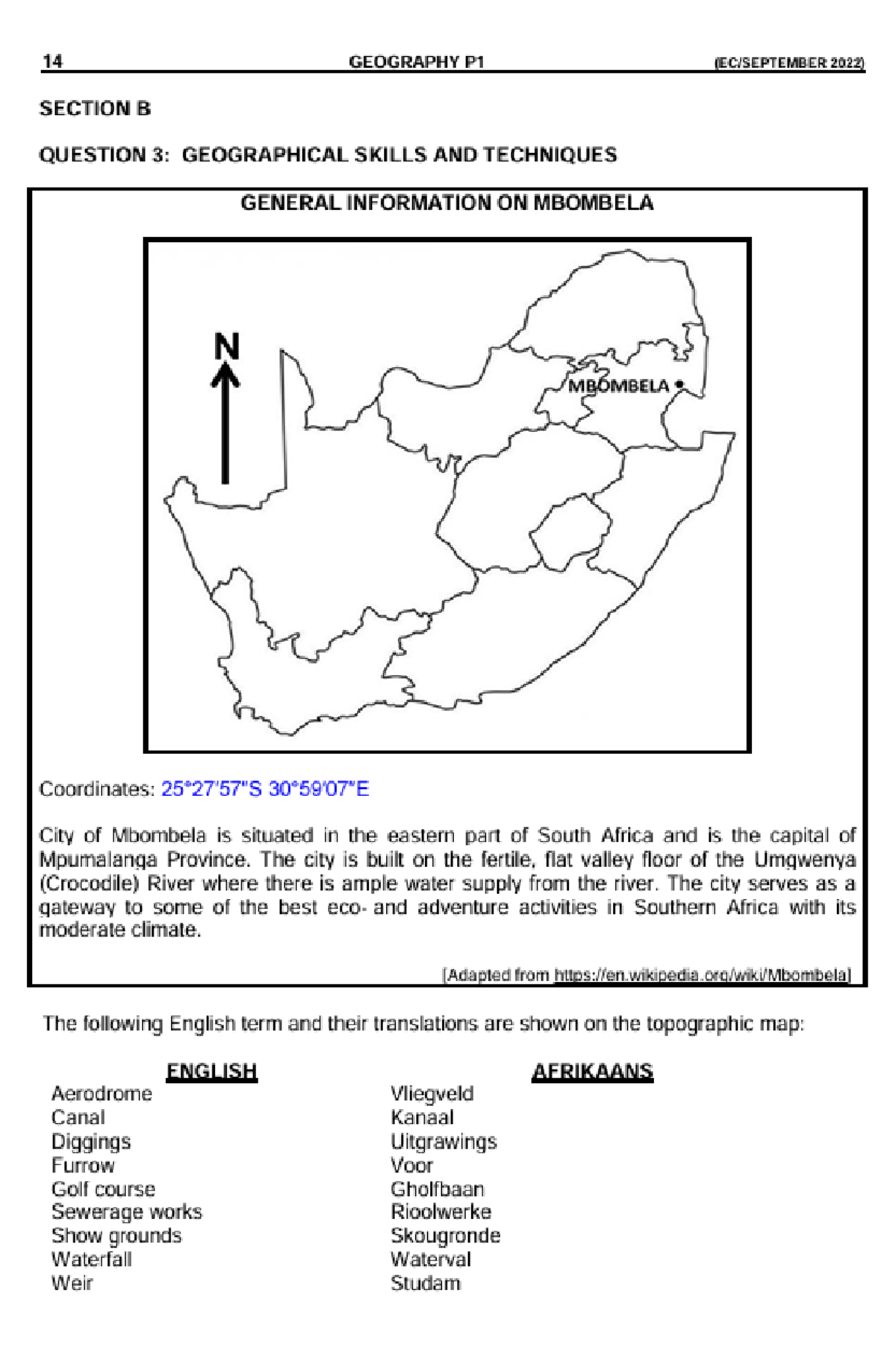 1716378995043-Gr9 June Exam Map - Studocu