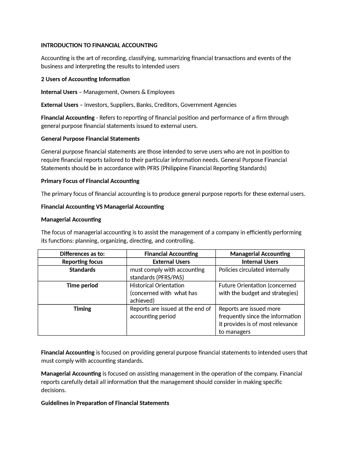 Acccob 2 Quiz 1 Notes - Accounting - DLSU - Studocu