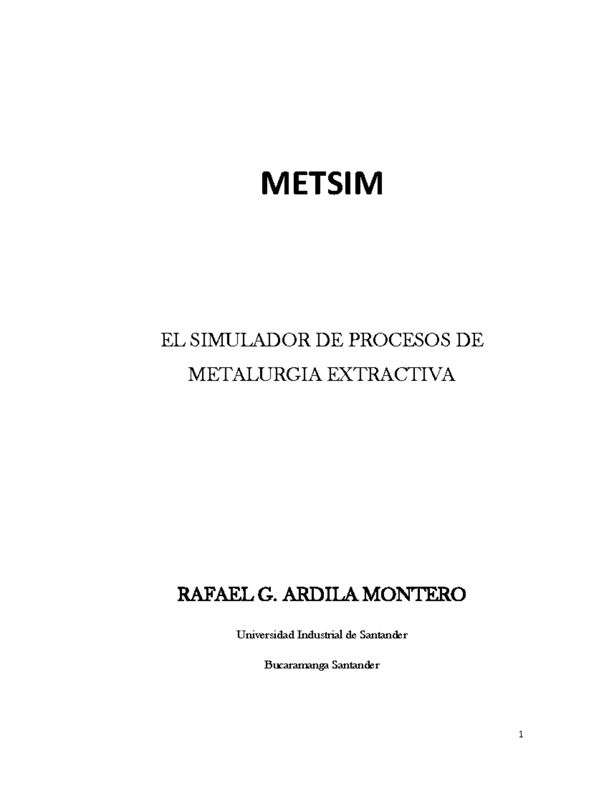 Libro- Metsim - Informacion practica - METSIM EL SIMULADOR DE PROCESOS ...