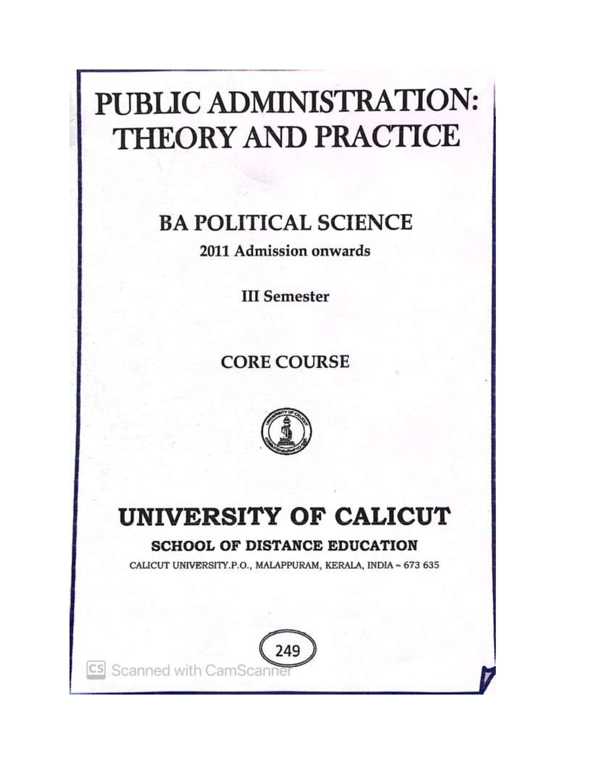 Public- Administration-PDF - Intro To Public Administration - Studocu