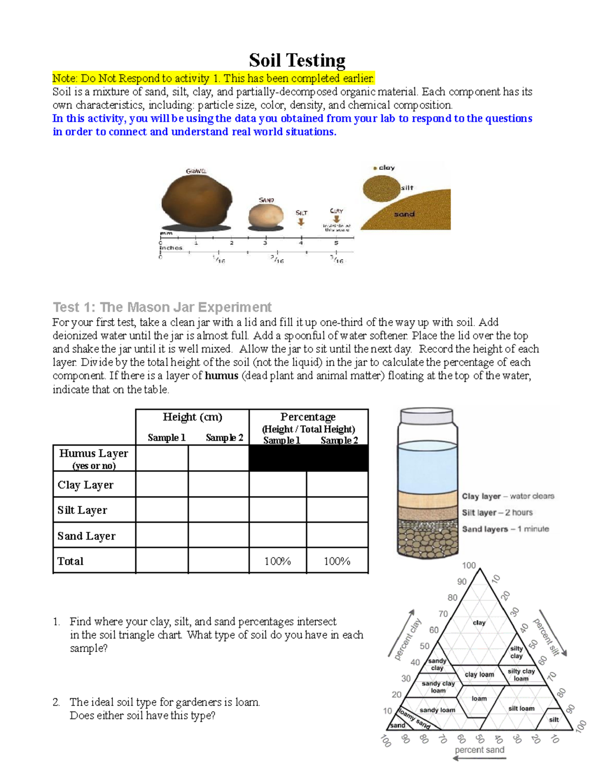 Soil Testing Lab 2023 2024 - Soil Testing Note: Do Not Respond to ...