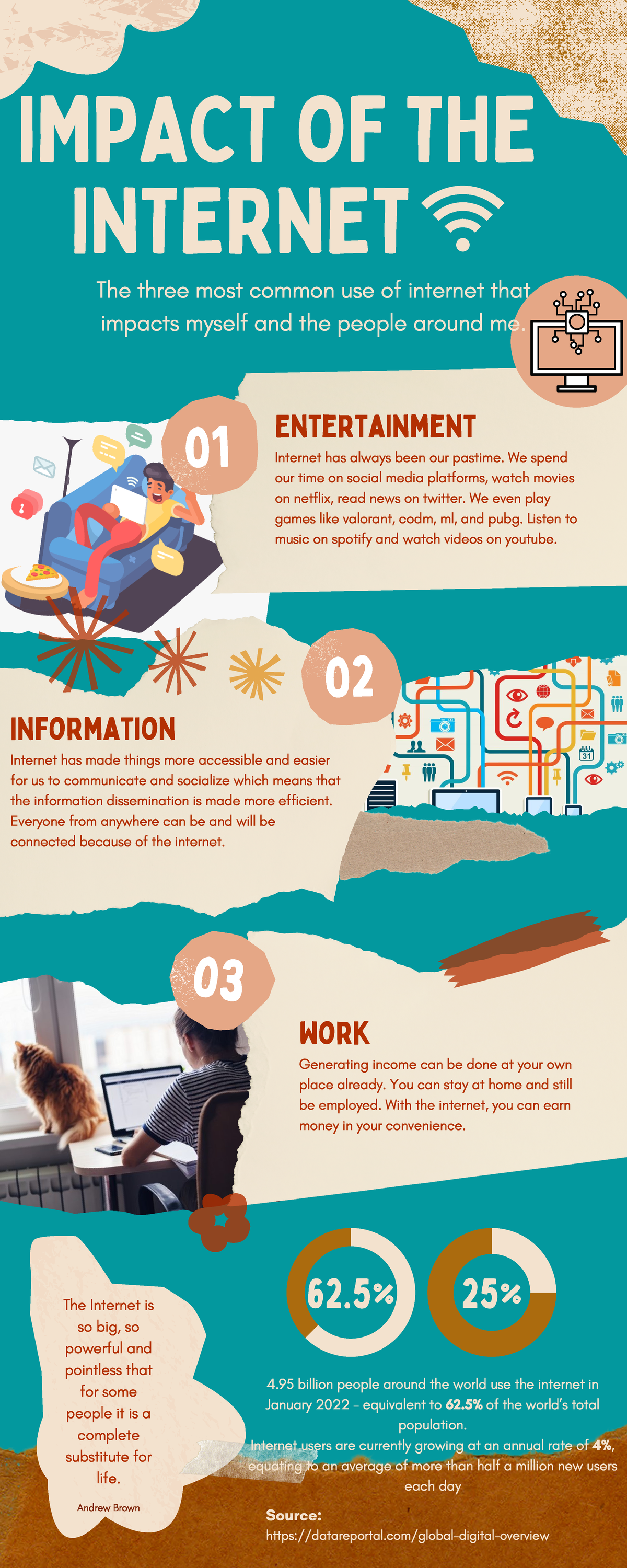Neutral Scrapbook Paper Texture Goals Infographic - 62% 25% 03 01 02 ...