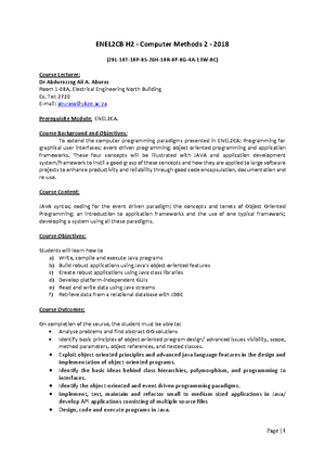 Lecture 3 - note on java - Lecture 3: Using Java standard classes Plan ...