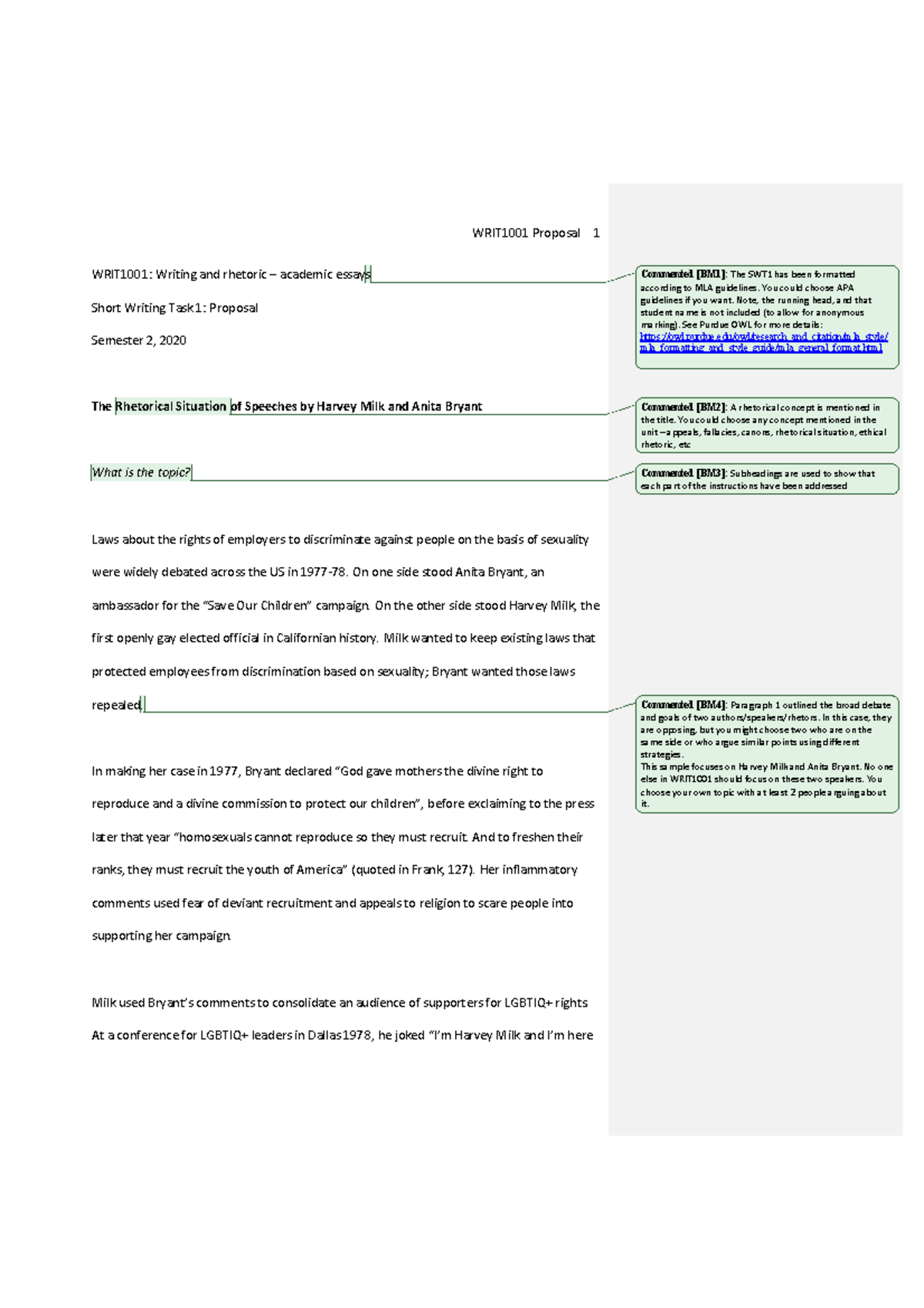 WRIT1001-SWT1-Sample Atd - WRIT1001: Writing and rhetoric – academic ...