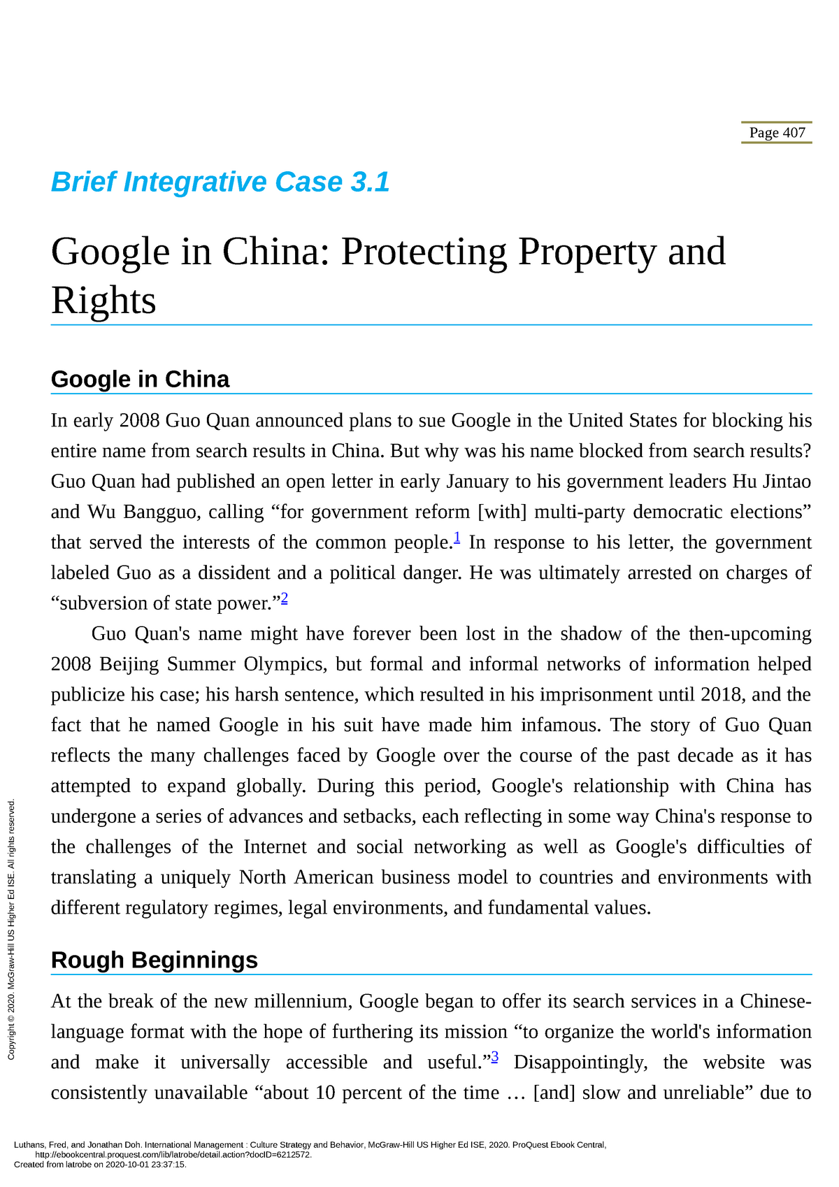 google and the government of china case study solution