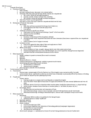 Lecture 9 - All notes midway through semester until final - KIN 437 ...