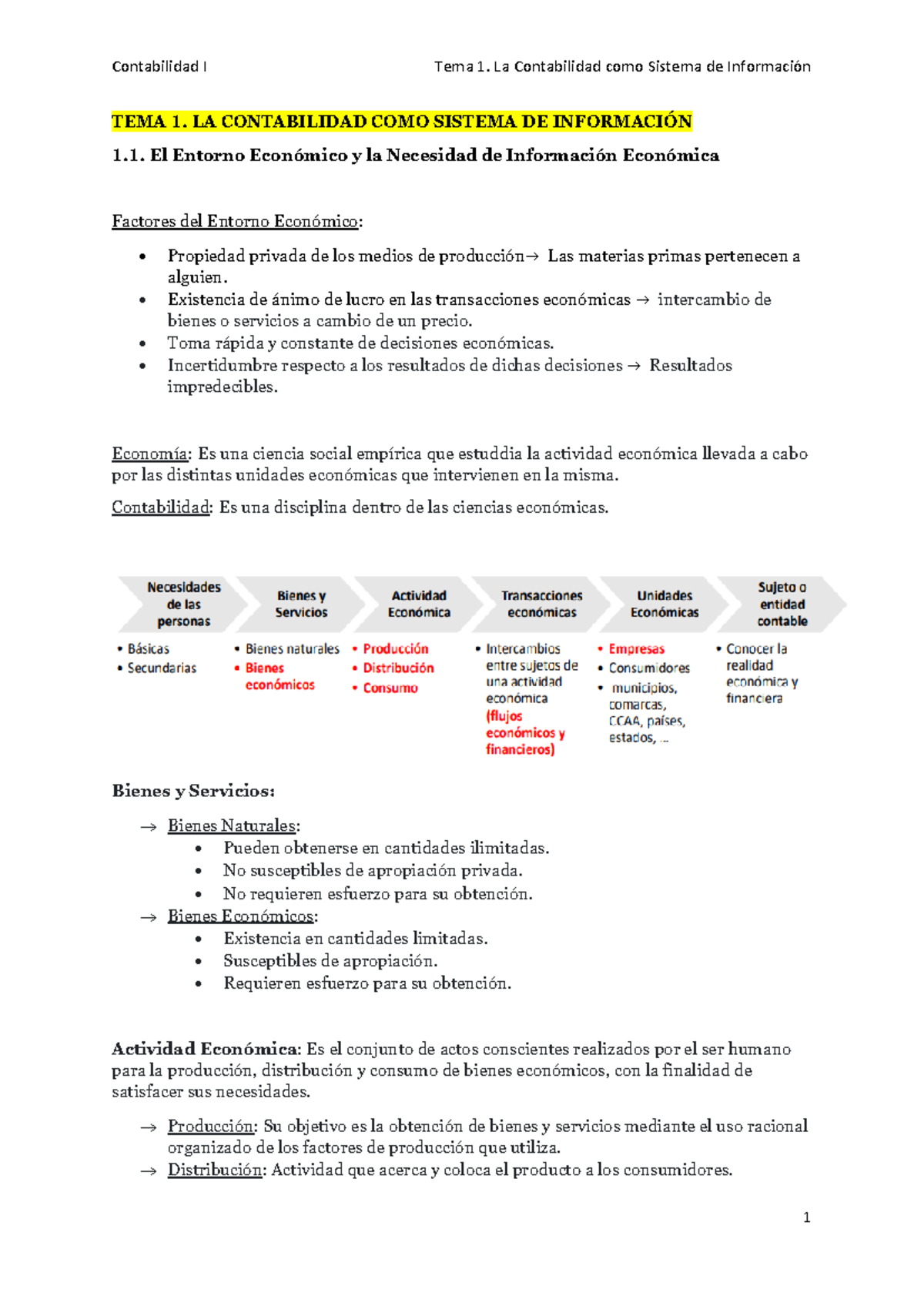 Resumen Bloque I - Tema 1. La Contabilidad como Sistema de Información ...