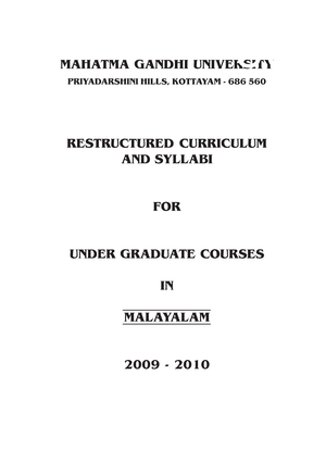 malayalam assignment model pdf