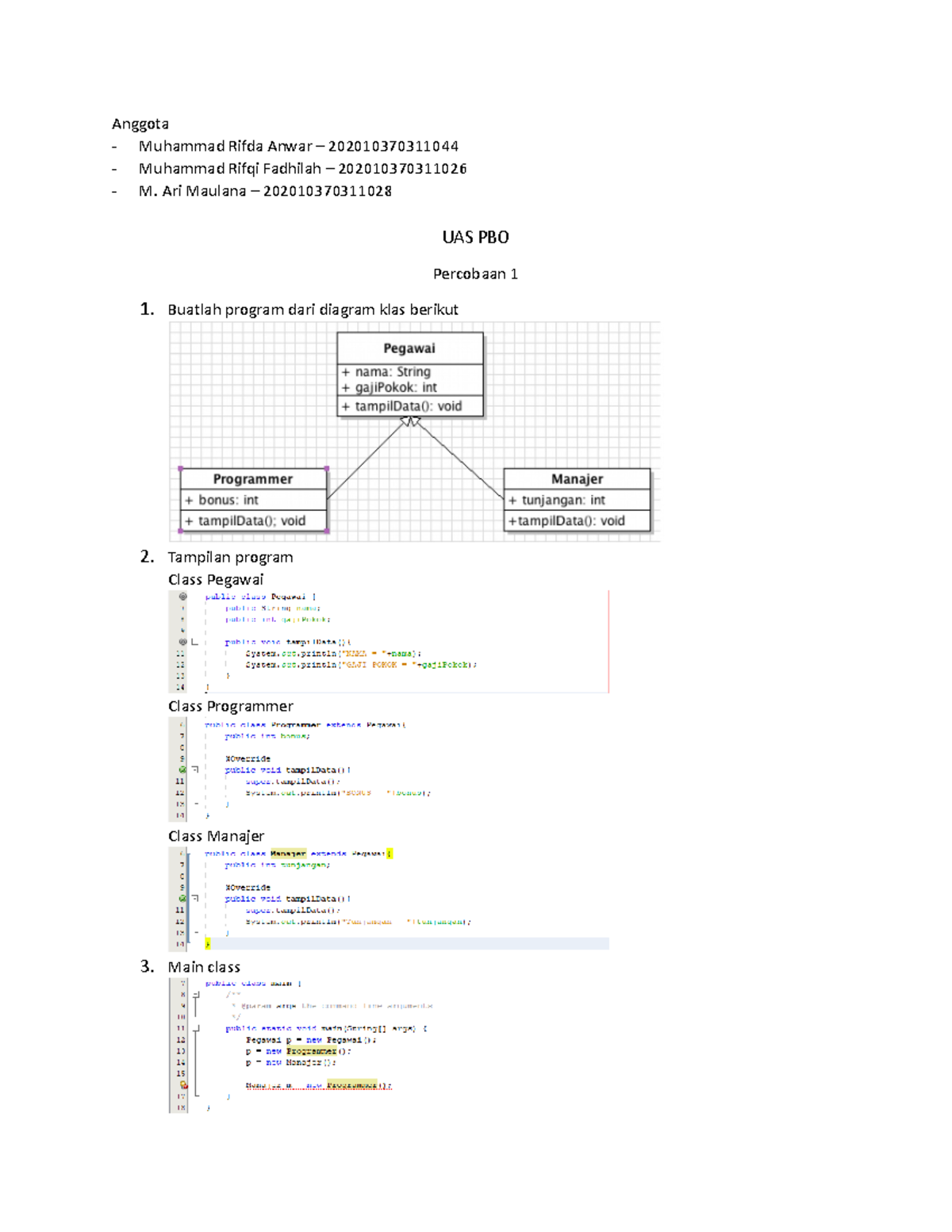 Uas Pbo Uas Pbo Anggota Muhammad Rifda Anwar 202010370311044