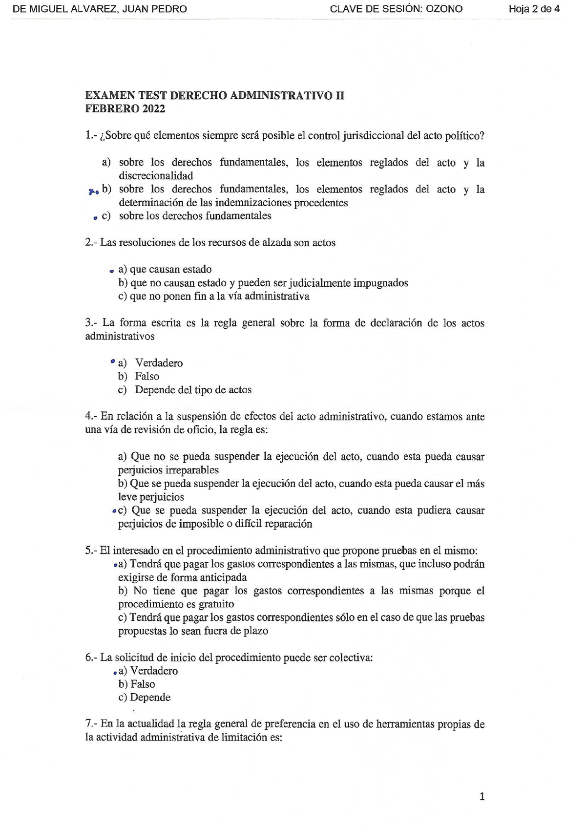 D. Administrativo II Examen Febrero 2022 Uned - Derecho Administrativo ...