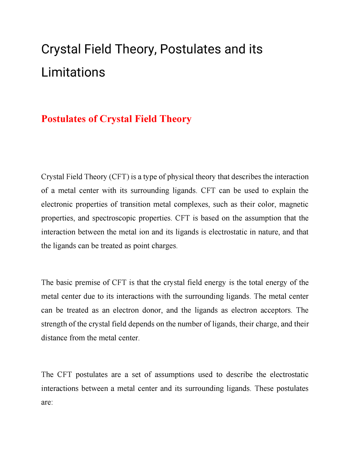 crystal-field-theory-postulates-and-its-limitations-crystal-field