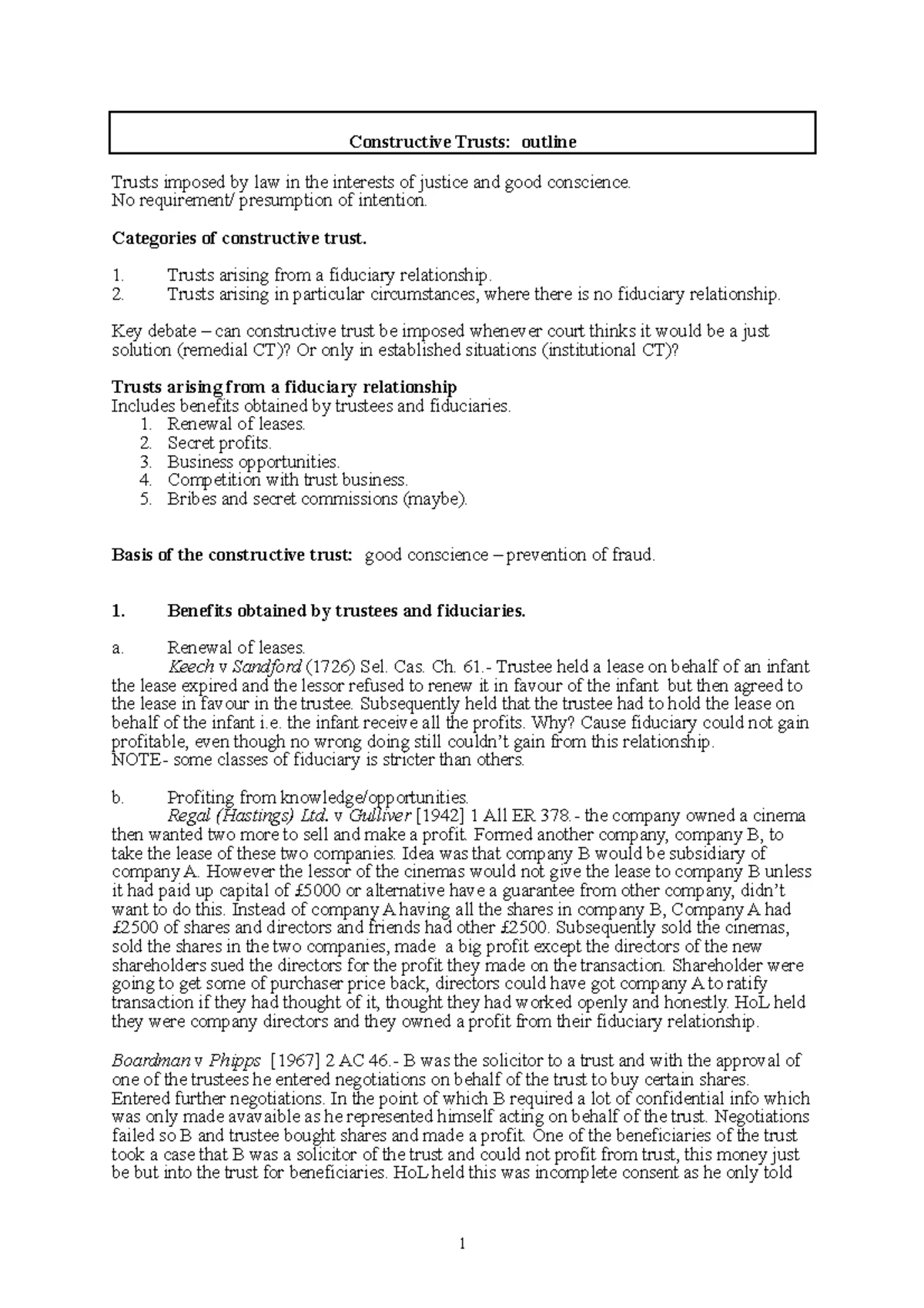 Charitable Trusts summary - Charitable Trusts: TS Summary Trusts for ...