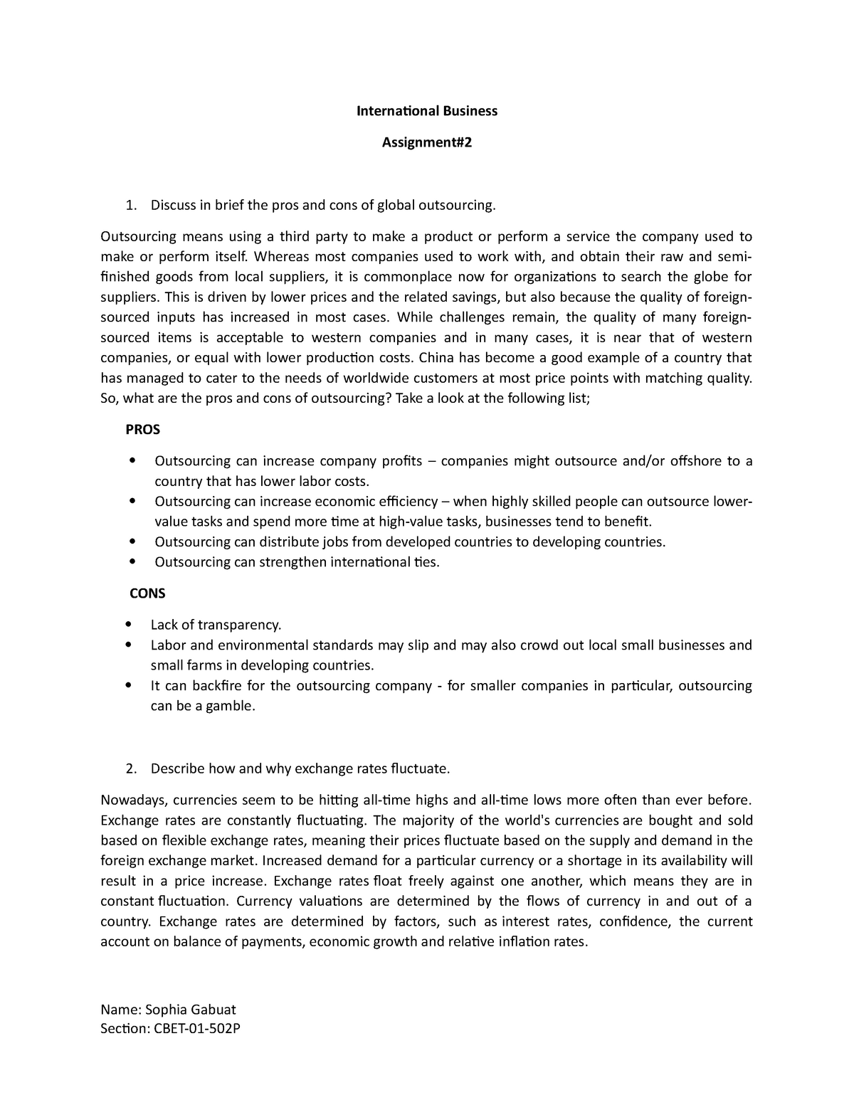 international business assignment pdf