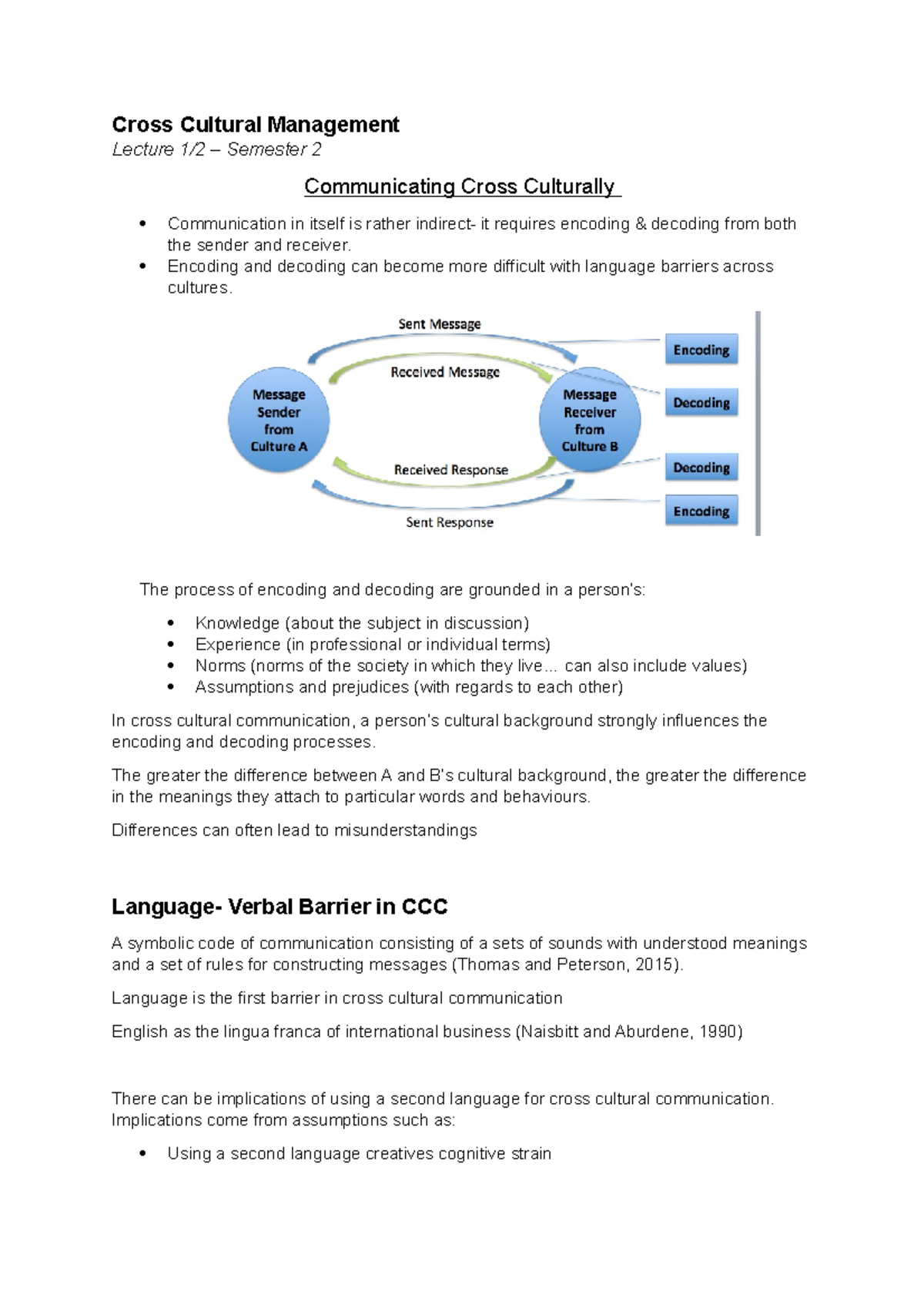 case study cross cultural management