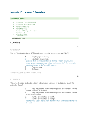 Module 13 Lesson 2 Post-Test - Module 13: Lesson 2 Post-Test Submission ...