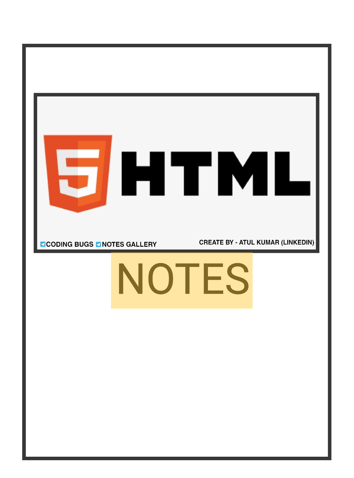 Complete HTML Notes - HTML NOTES - HTML DOCUMENT STRUCTURE HTML Document Structure - Studocu