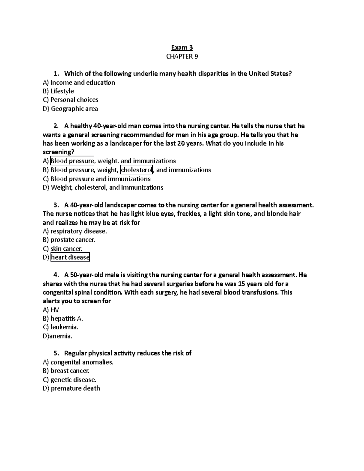 Comm. ch 9 Exam 3 questions - Exam 3 CHAPTER 9 Which of the following ...